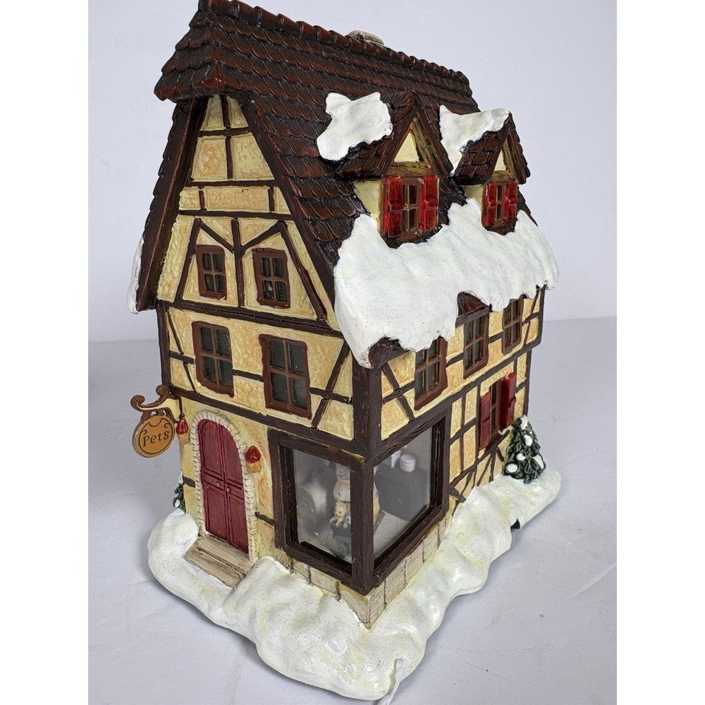 Hawthorne Village Berta Hummel Furry Friends Pet Shoppe Christmas Village COA